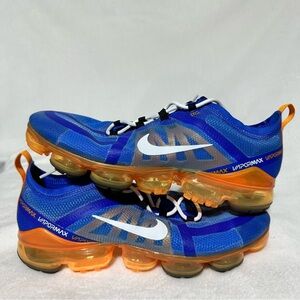 Nike Vibrant Blue and Orange Vapormax 2019 Shoes